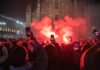 Capodanno tranquillo in Piazza Duomo, pochi botti anche per la pioggia.
