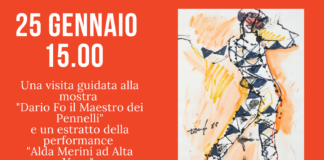 “Alda Merini ad Alta Voce”, mercoledì 25 alla Mostra “Dario Fo, il Maestro dei Pennelli” a cura del Cetec.