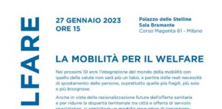 La mobilità per il Welfare, convegno a Palazzo delle Stelline venerdì 27.