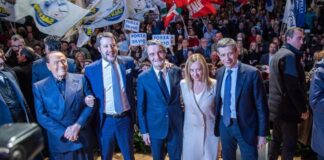 Regionali, la premier Meloni ed i big del centrodestra a sostegno di Fontana.