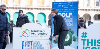 Golf in Piazza: grande successo in Piazza del Duomo a 230 giorni dalla sfida tra il Team Europe e il Team Usa.