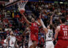 Olimpia scpnfitta in casa nel big match contro la Virtus Bologna.