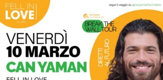 Can Yaman a Pogliano Milanese venerdì 10 per il suo tour benefico.