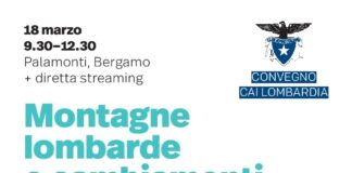 “Montagne lombarde e cambiamenti climatici”, Convegno CAI Lombardia al Palamonti.