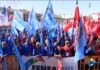 È ora di fare la cosa buona, la manifestazione degli edili Cgil e Uil a Torino.
