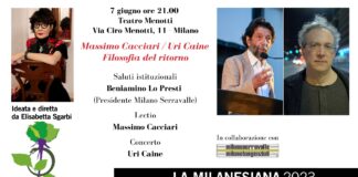 Filosofia del ritorno Massimo Cacciari al Teatro Menotti mercoledì 7 per La Milanesiana.