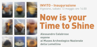 Now is your time to shine, di Alessandro Calabrese, presentazione sabato 13 al Museo della Lomellina di Vigevano.