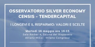 Osservatorio Silver Economy Censis-Tendercapital “I longevi e il risparmio: valori e scelte”, martedì 16 Allianz MiCo.