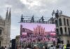 Funerali di Stato di Berlusconi, preparativi in Piazza Duomo, transenne e maxischermi