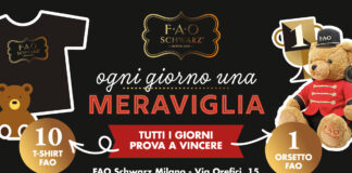 FAO Schwarz Milano lancia il concorso Ogni giorno una meraviglia: 90 giorni di premi quotidiani