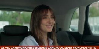 #iononaspetto, campagna di prevenzione del tumore al seno della Regione, Ambra Angiolini testimonial