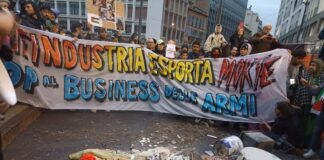 La giornata dei cortei, l’estrema sinistra sfila per la Palestina