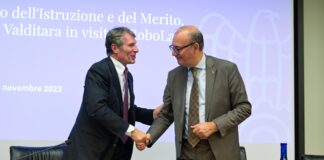 Il ministro dell’Istruzione Valditara ed il presidente Assolombarda Spada a Robolab