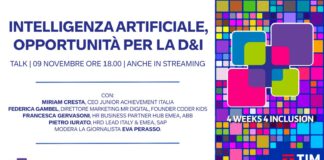 L’intelligenza artificiale è un’opportunità per diversità e inclusione? SAP ne parla in un talk a “4 Weeks 4 Inclusion” insieme ad ABB, MR Digital, JA Italia