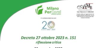 Decreto 27 ottobre 2023 n. 151, riflessione critica mercoledì 29 a cura di Milano PerCorsi