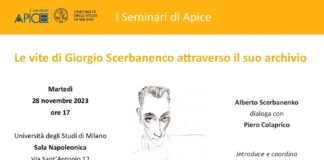 L’archivio di Giorgio Scerbanenco al Centro Apice dell’Università di Milano martedì 28