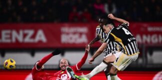 Monza, illusione e beffa finale in pieno recupero, la Juve vince e va in testa