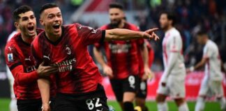 Il Milan fa suo il derby con il Monza, il primo senza il Cavaliere, a segno il 2005 Simic al debutto