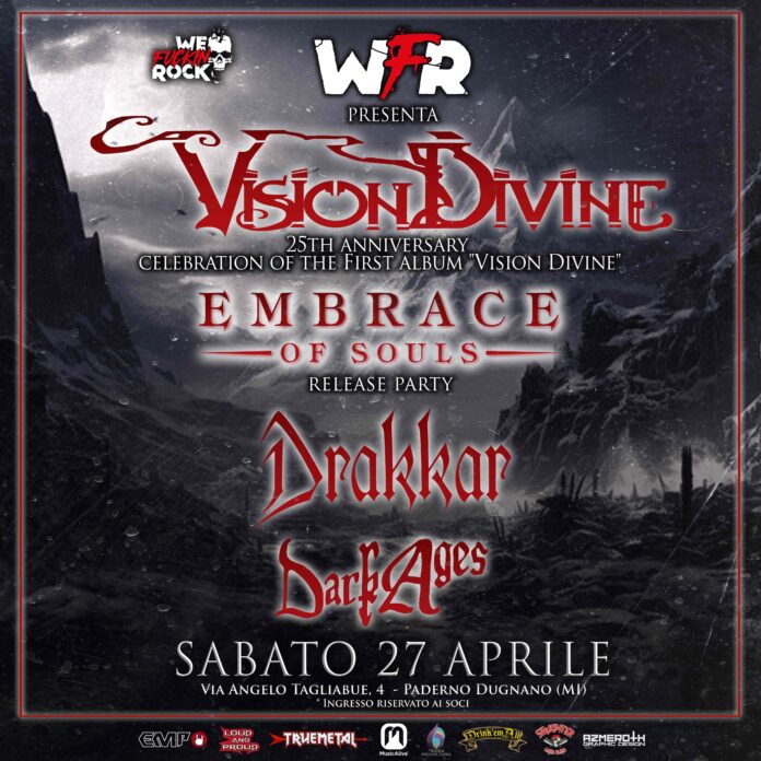 Locandina Vision Divine - Embrace of Souls - Drakkar - Dark Ages
