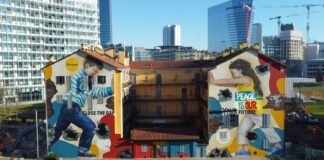 “Close the Gap. Peace is our Future”, il murales di Fastweb si trasforma e diventa un inno alla Pace