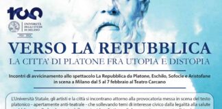 Poesia platonica: il “mito” della Kallipolis, la “Città Bella”, martedì 19 a Palazzo Sormani