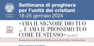 Settimana della Preghiera per l’unità dei Cristiani da giovedì 18