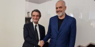 Il Governatore Fontana incontra a Tirana il premier Albanese Edi Rama