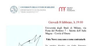 Fake News: cosa sono e come contrastarle Aperitivo filosofico con Giulia Bistagnino e Tommaso Piazza