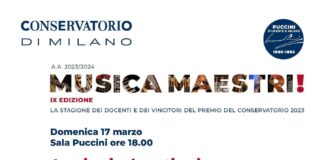Musica Maestri! Appuntamento dedicato a Puccini domenica 17 al Conservatorio