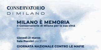 Milano E’ Memoria, concerto inaugurale al Conservatorio Verdi giovedì 21