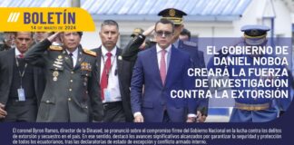 Ecuador, il Governo di Daniel Noboa creerà la Forza di Investigazione contro le estorsioni