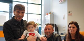 Manuel Bortuzzo ospite alla Family Room di Milano di Fondazione per l’Infanzia Ronald McDonald