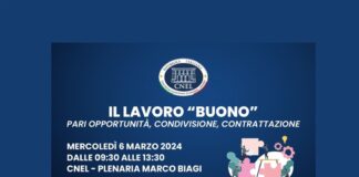 Il lavoro buono. Pari Opportunità, condivisione, contrattazione, lunedì 6 al Cnel