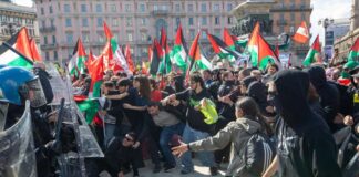 25 aprile, tensioni, scontri ed aggressione alla Brigata Ebraica