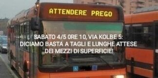 Taglio dei mezzi di superficie, la battaglia si allaargee, flash mob sabato 4