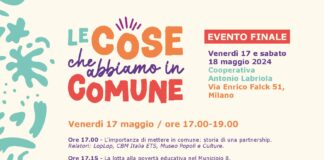 “Le cose che abbiamo in comune”: due appuntamenti dedicati ad adulti e bambini per contrastare la povertà educativa venerdì 17 e sabato 18
