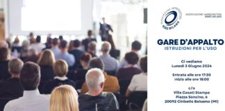 Gare D’Appalto. Istruzioni per l’uso. Se ne parlerà lunedì 3 nell’evento organizzato da AINM
