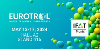 Eurotrol, l’azienda italiana con sede a Milano, leader del mercato dei componenti trattamento acque primarie, per la prima volta a IFAT Monaco di Baviera