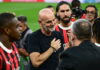 Milan, la notte dei saluti, ovazioni di San Siro per Pioli, Giroud e Kjaer