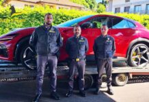 Contrabbando, GdF sequestra Ferrari Purosangue a Varese