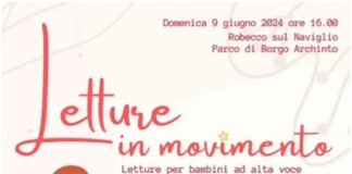 Letture in movimento, domenica 9 a Robecco sul Naviglio