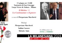 La Milanesiana, da martedì 11 a venerdì 14 quattro appuntamenti al Santuario di San Giuseppe dedicati al Diritto