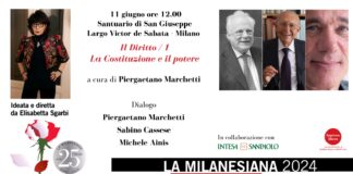 La Milanesiana, da martedì 11 a venerdì 14 quattro appuntamenti al Santuario di San Giuseppe dedicati al Diritto