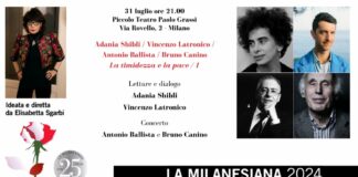 La timidezza e la pace, mercoledì 31 al Piccolo Teatro Grassi per La Milanesiana