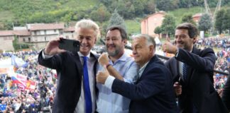 Salvini a Pontida celebra l’Internazionale Sovranista