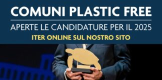 Tempo fino al 15 gennaio per candidarsi a Comune Plastic Free