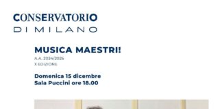 Musica Maestri, gli ultimi appuntamenti in Conservatorio