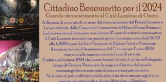 Café Lumiére di Oreno premiato col Cittadino Benemerito
