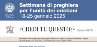 Settimana di preghiera per l’unità dei cristiani