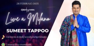Sumeet Tappoo da Bollywood venerdì 28 in concerto